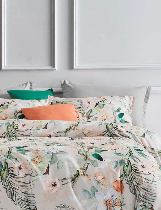 Botanical Celine Microfibre Quilt Cover Set-super king size Price