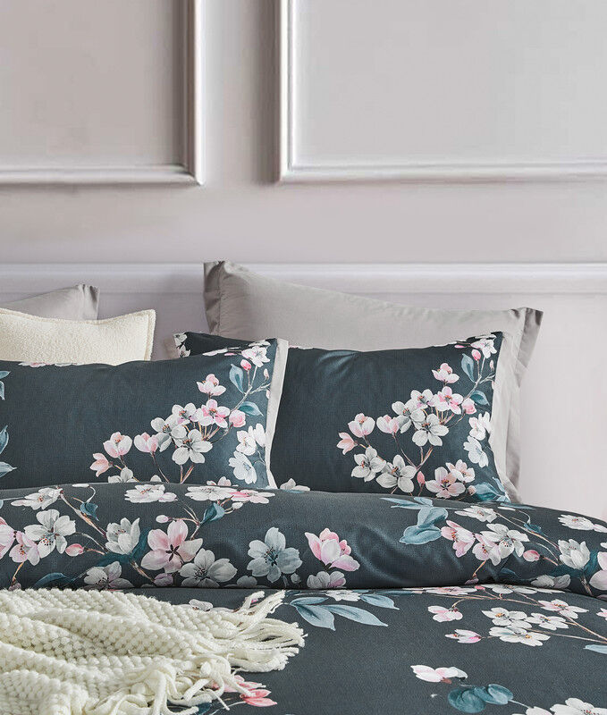 Botanical Hazel Microfibre Quilt Cover Set-super king size Price