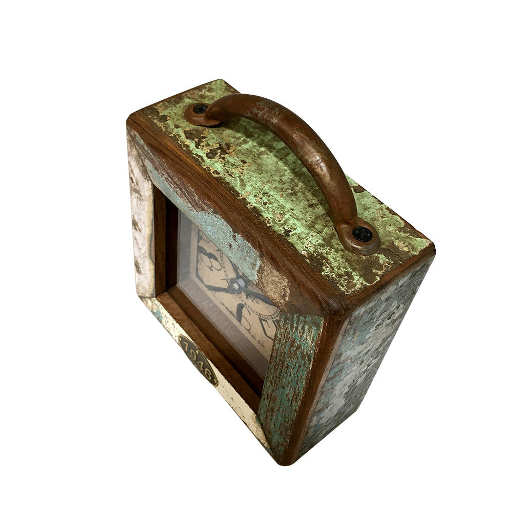 Small Recycle Square Table Clock Price