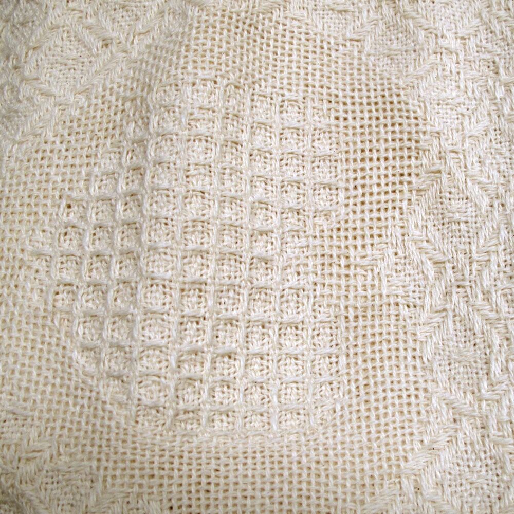 Cotton Knitted Cushion Cover Heart Natural Price
