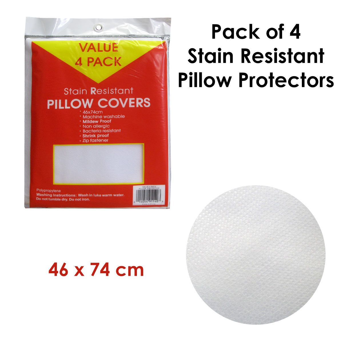 Pack of 4 Stain Resistant Pillow Protectors Price