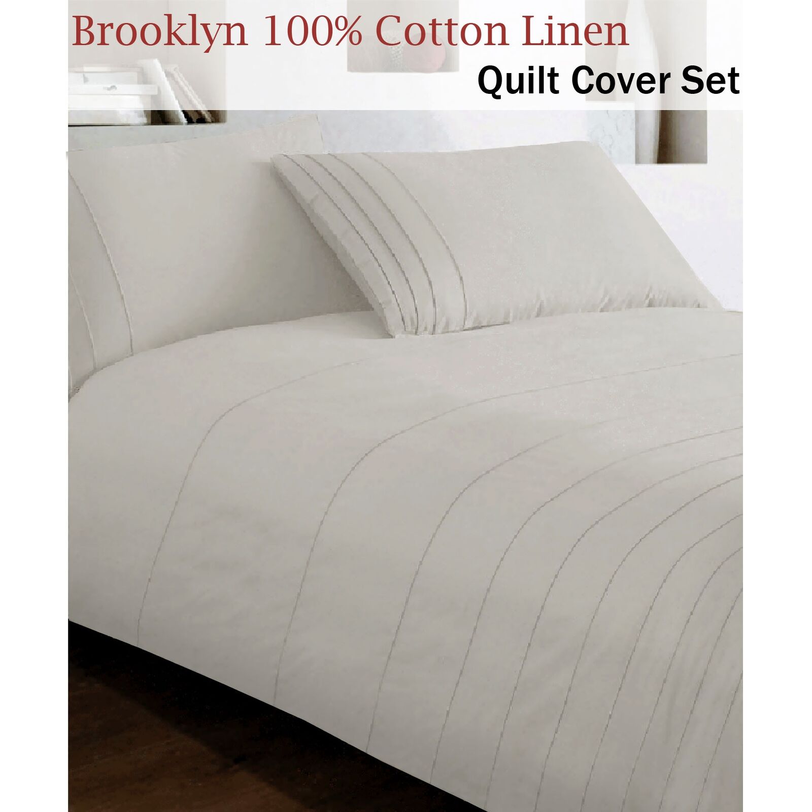Brooklyn Charcoal Quilt Cover Set King Price