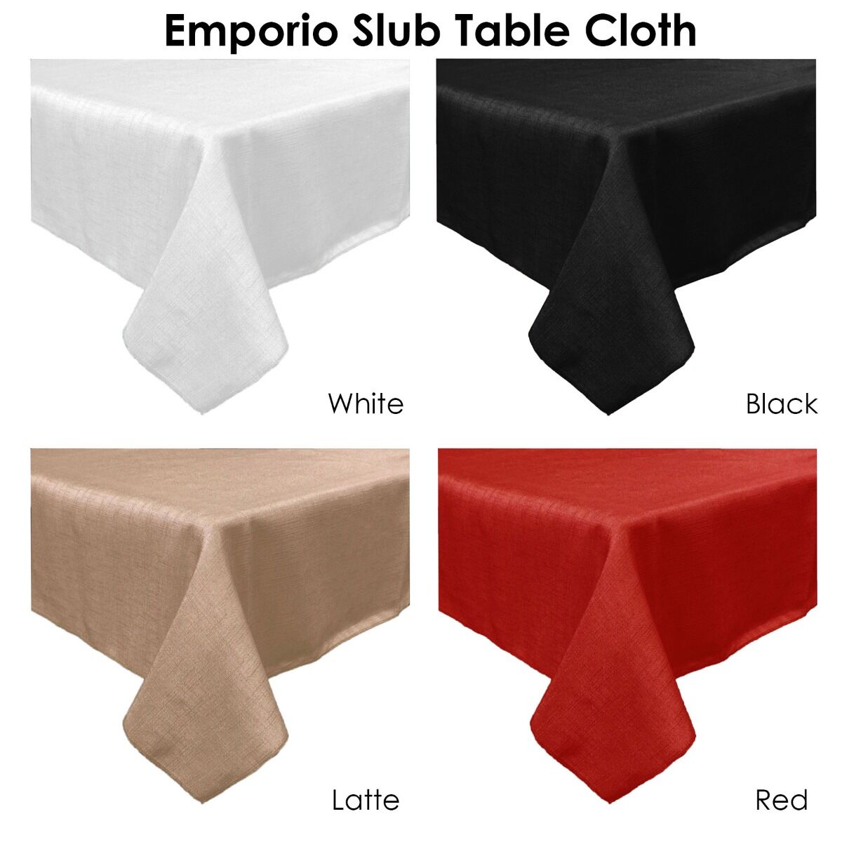 Emporio Slub Table Cloth Latte 180 cm Round Price