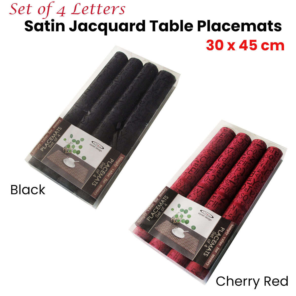Choice Set of 4 PVC Table Placemats Leaves Taupe Price