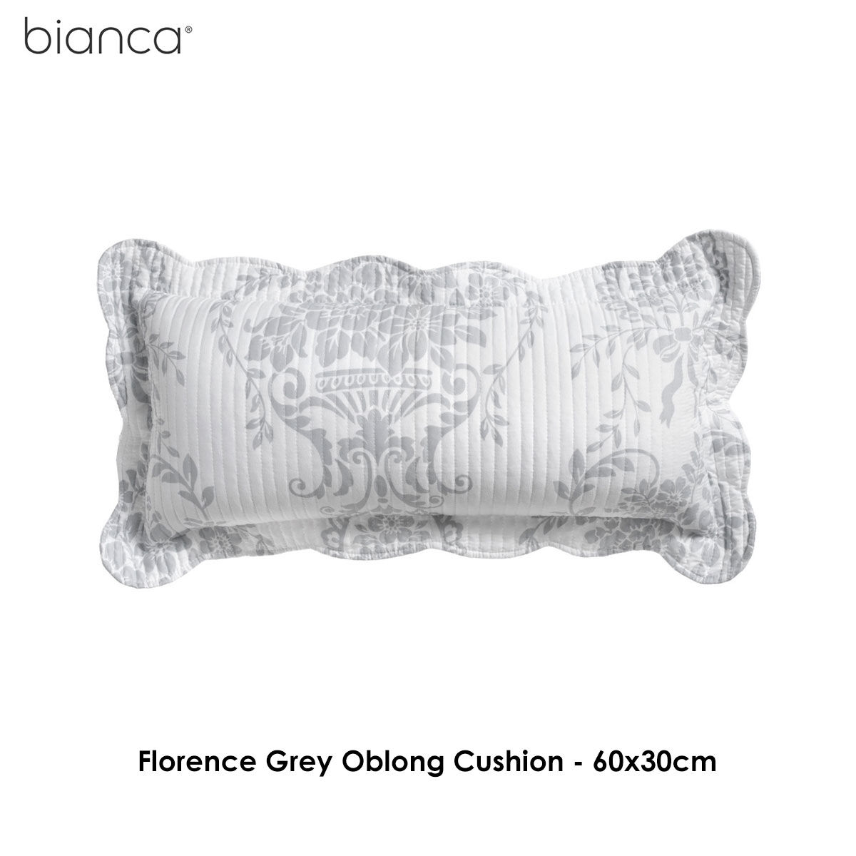 Bianca Florence Grey Square Cushion Price