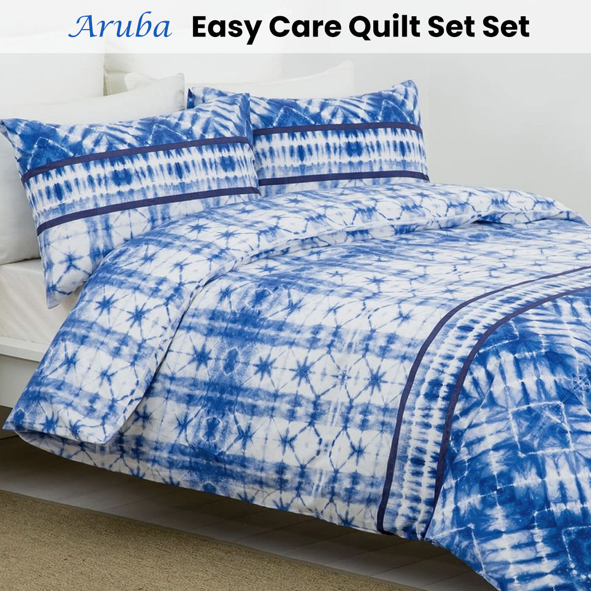 Aruba Dutch Caribbean Paradise Easy Care Quilt Cover Set King Price