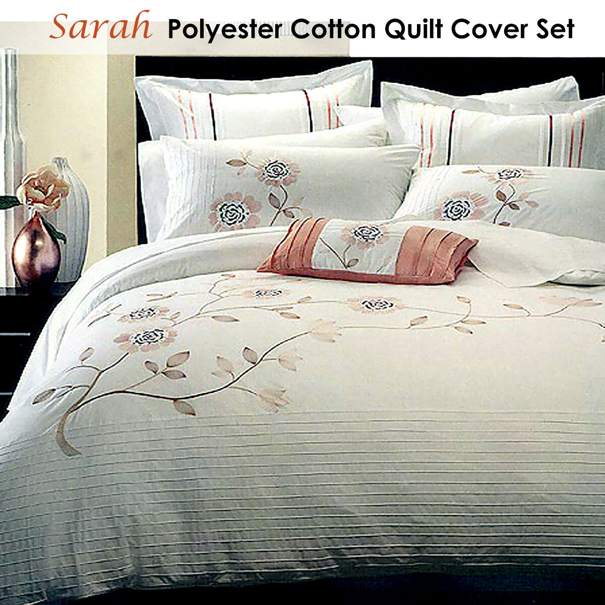 Sarah Polyester Cotton Quilt Cover Set Queen Price
