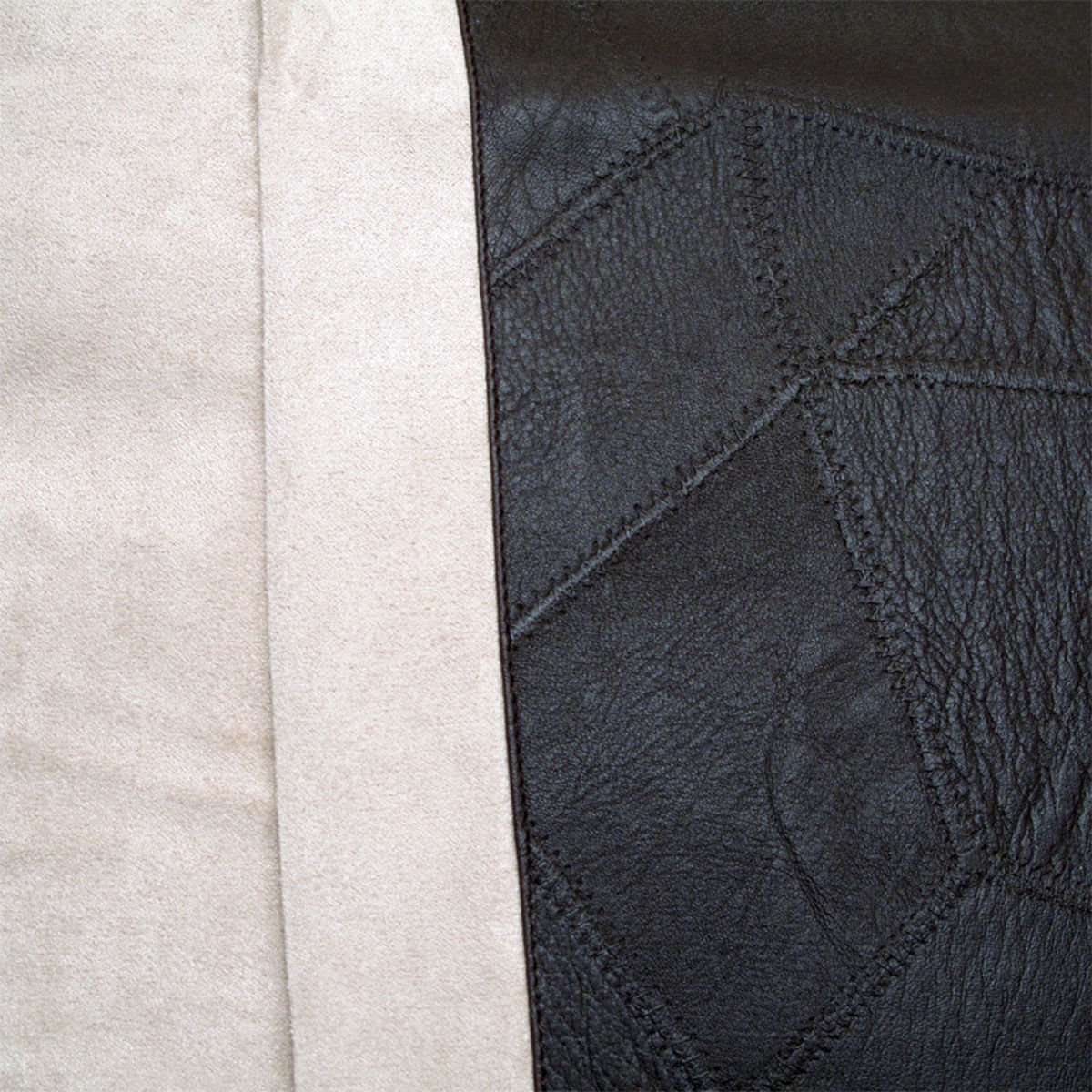 Studio Faux Suede/Faux Leather Square Cushion Cover 40 x 40 cm Price