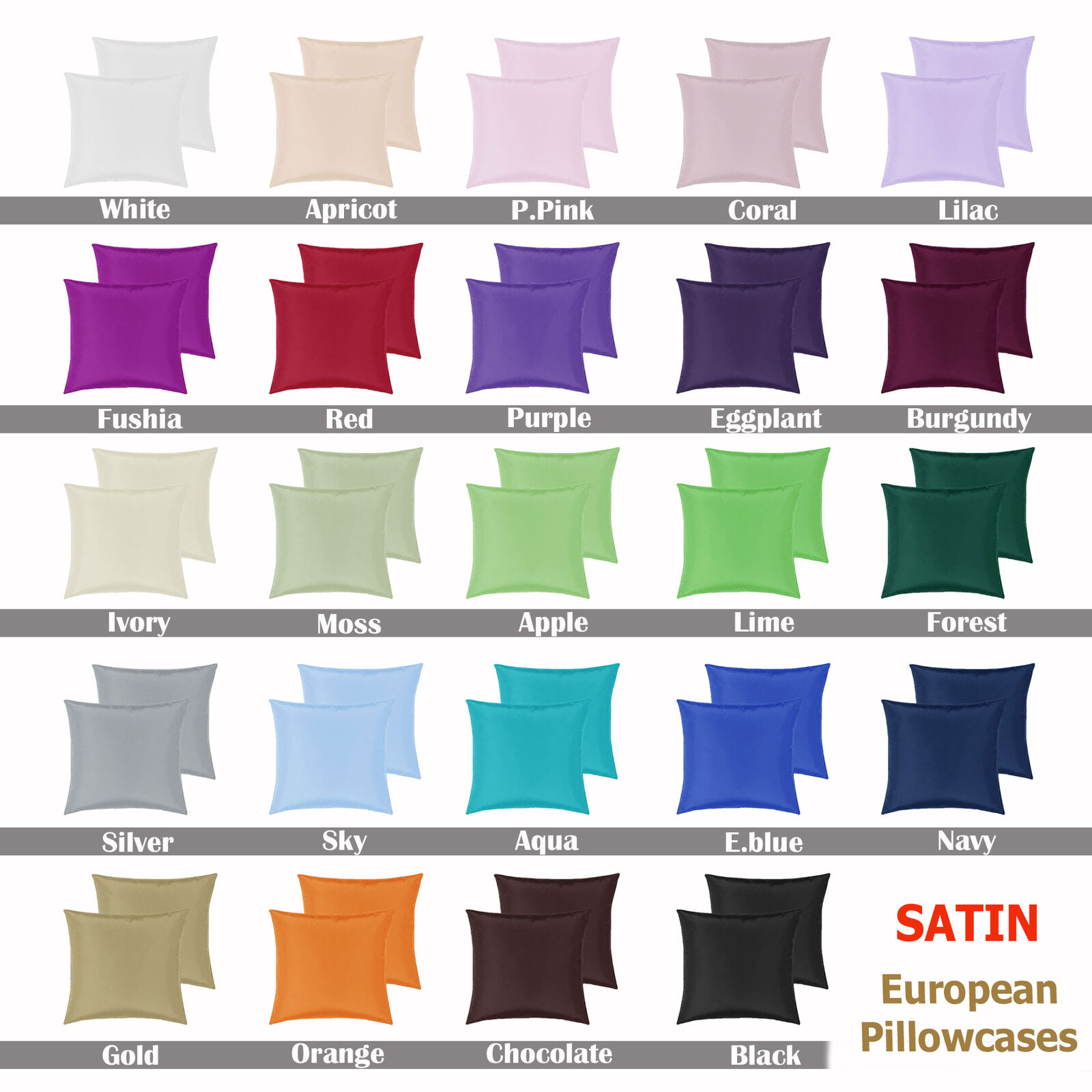Satin Standard Pillowcase Red Price
