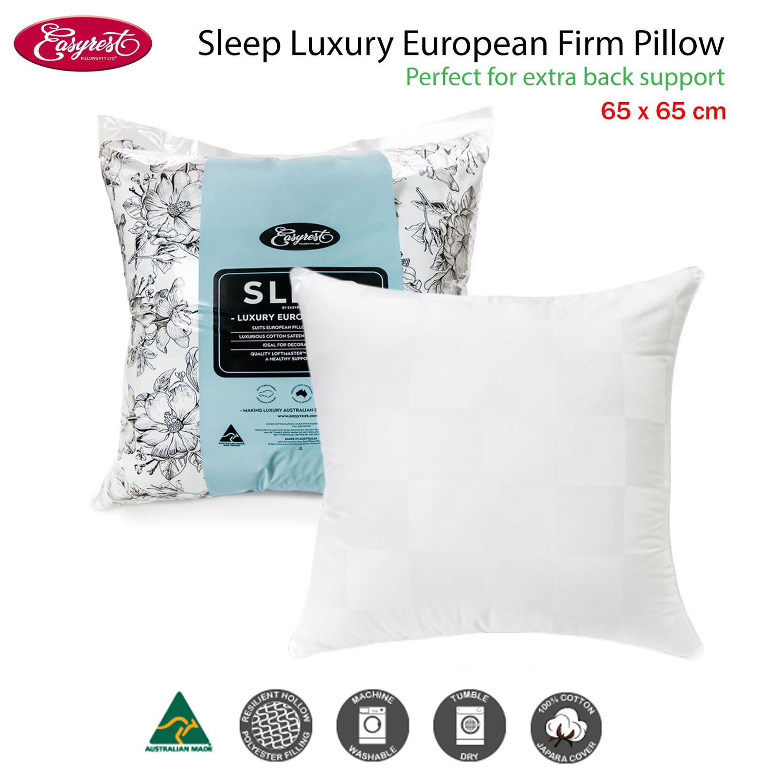 Easyrest Sleep Luxury European Firm Pillow Price