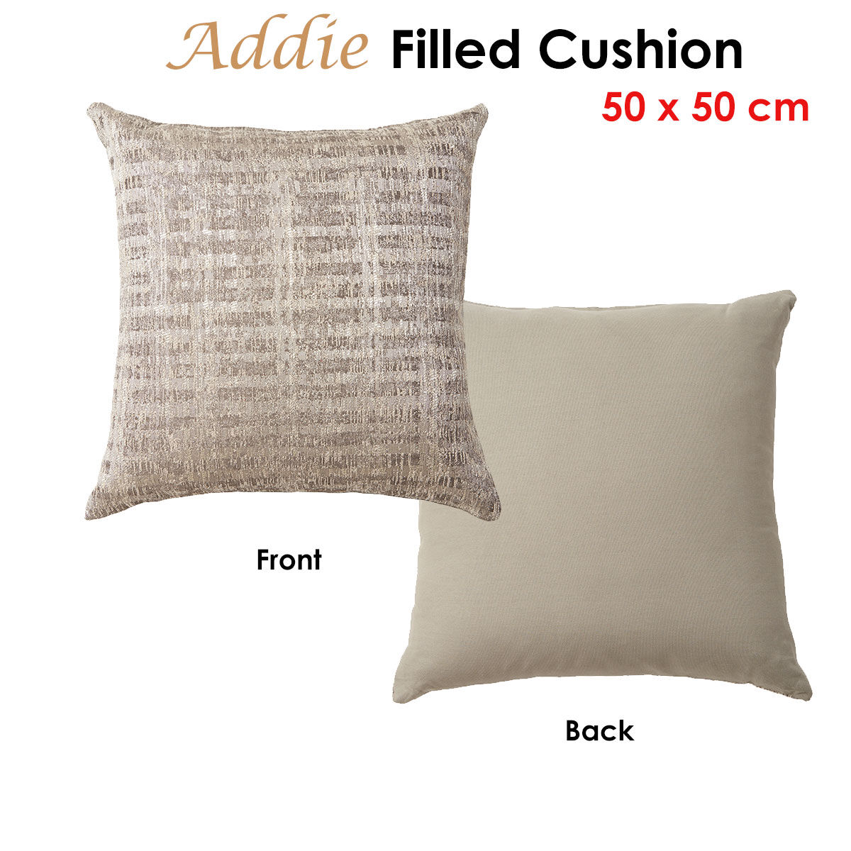 Accessorize Addie Filled Cushion 50 x 50 cm Price