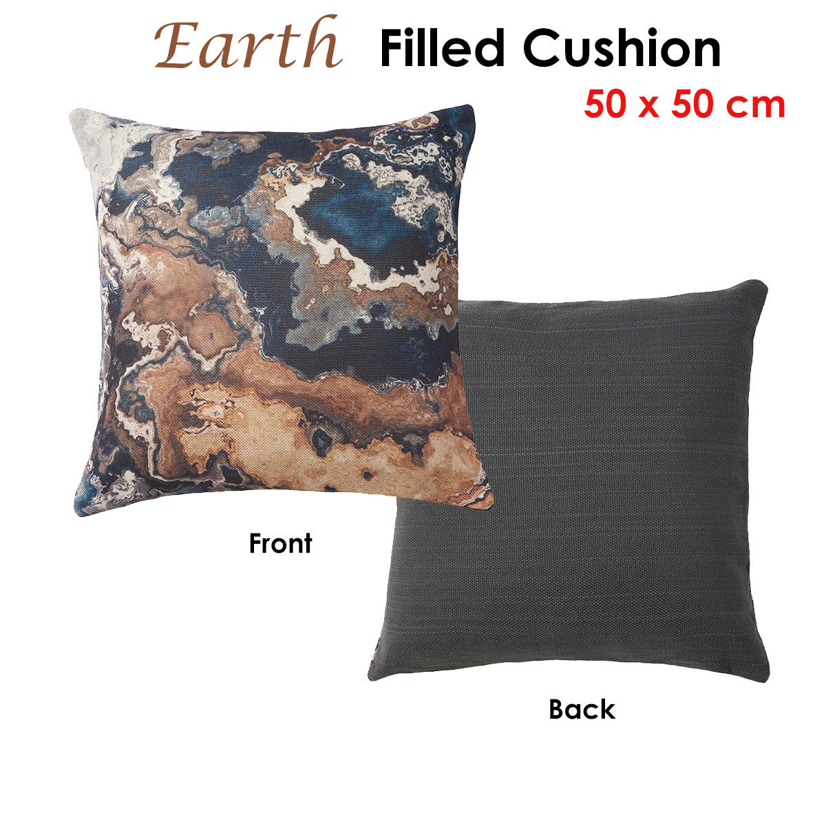 Accessorize Earth Filled Cushion 50 x 50 cm Price
