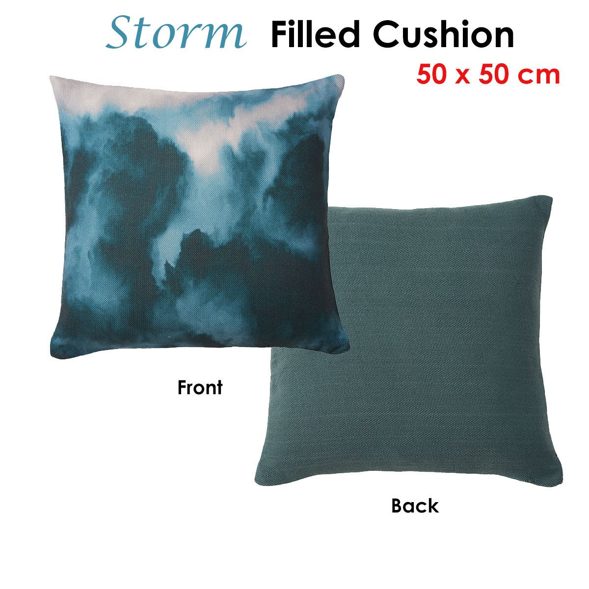Accessorize Storm Filled Cushion 50 x 50 cm Price