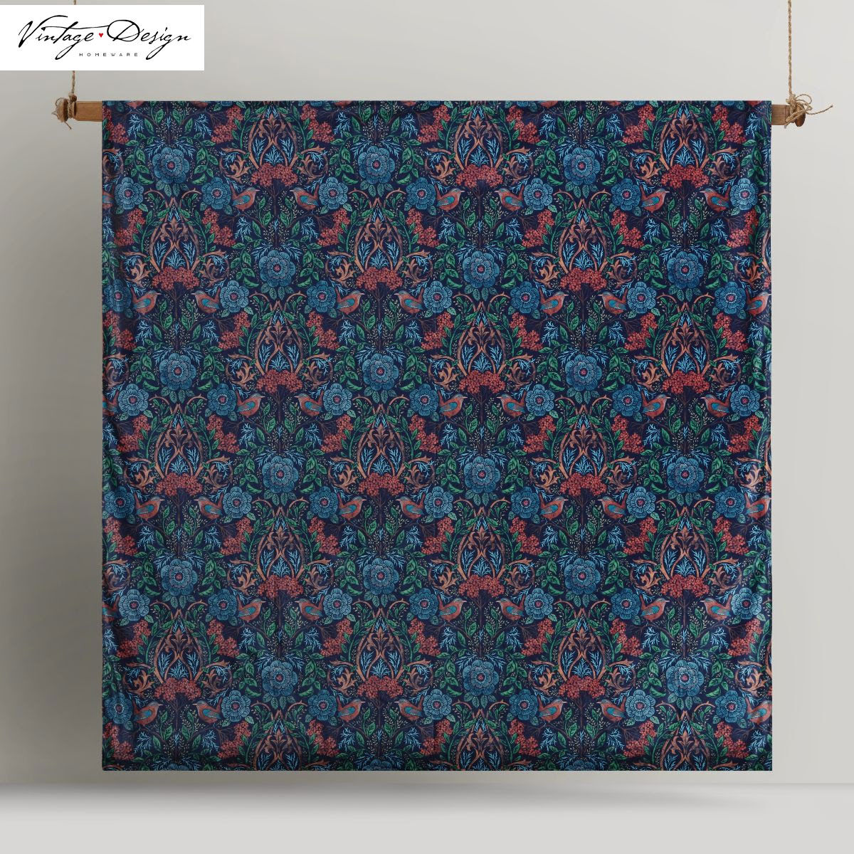 Vintage Design Homewares Canterbury Printed Velvet Quilt Cover Set King Price