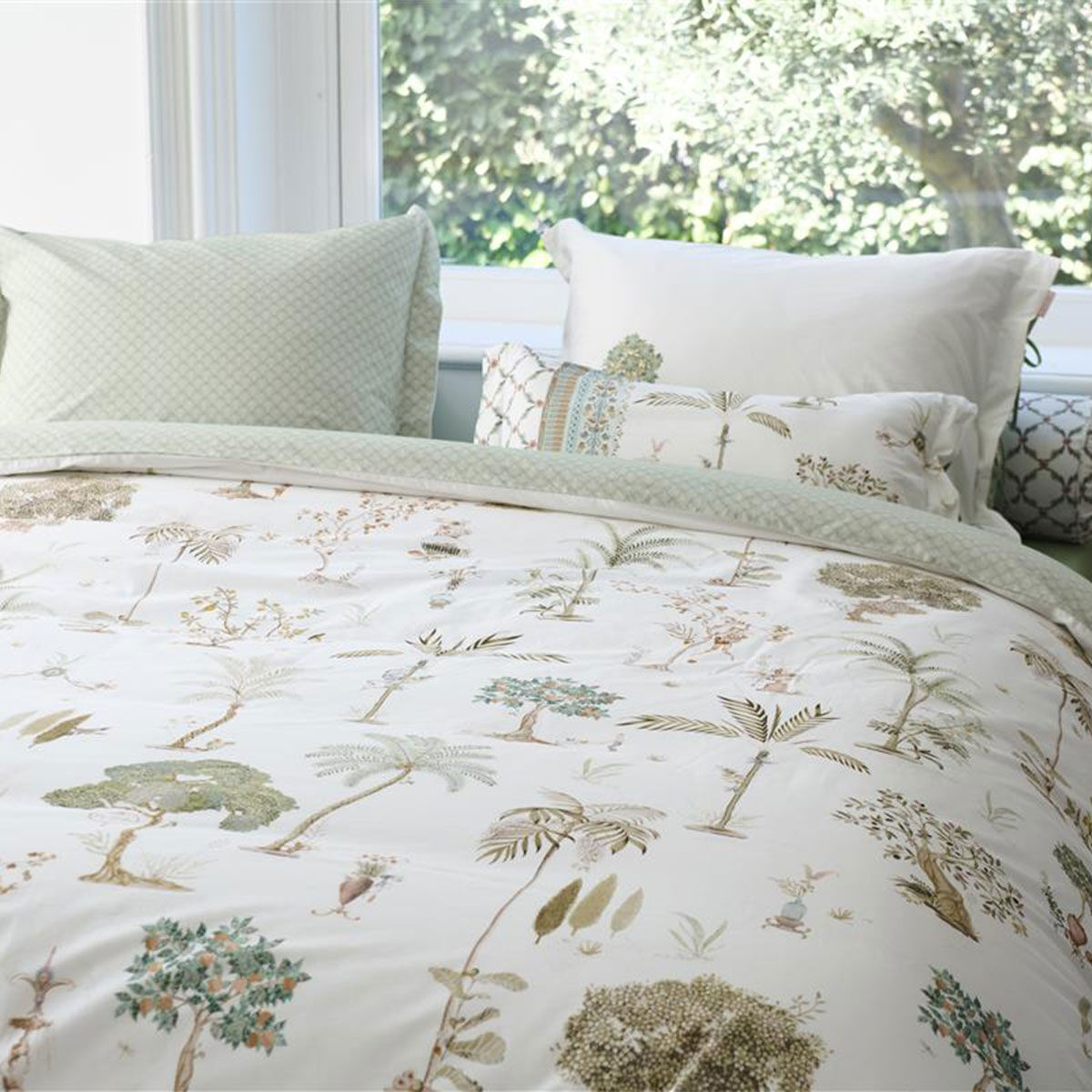 Giardini di Frutta White Cotton Quilt Cover Set King Price