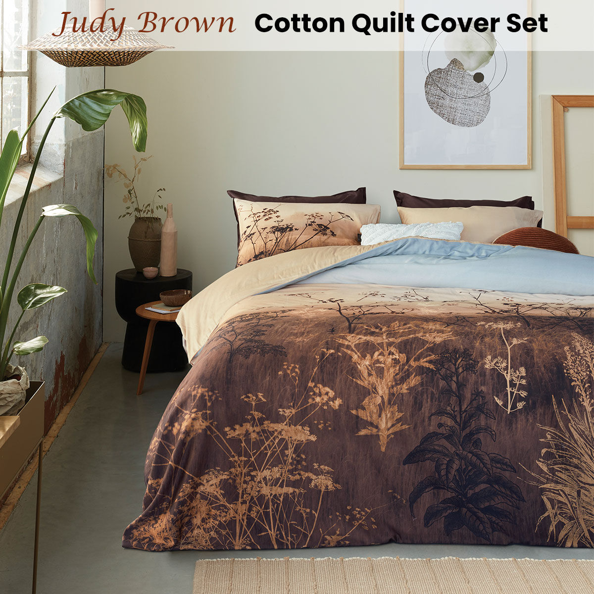 Judy Brown Cotton Quilt Cover Set King Price