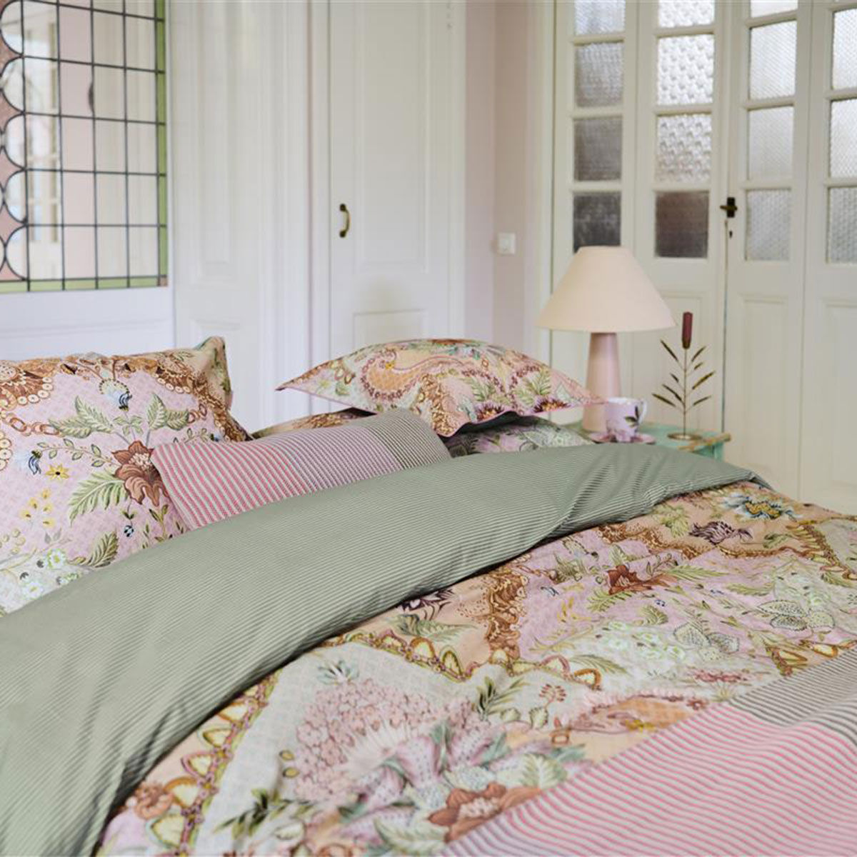 Saluti Grandi Pastel Cotton Quilt Cover Set King Price