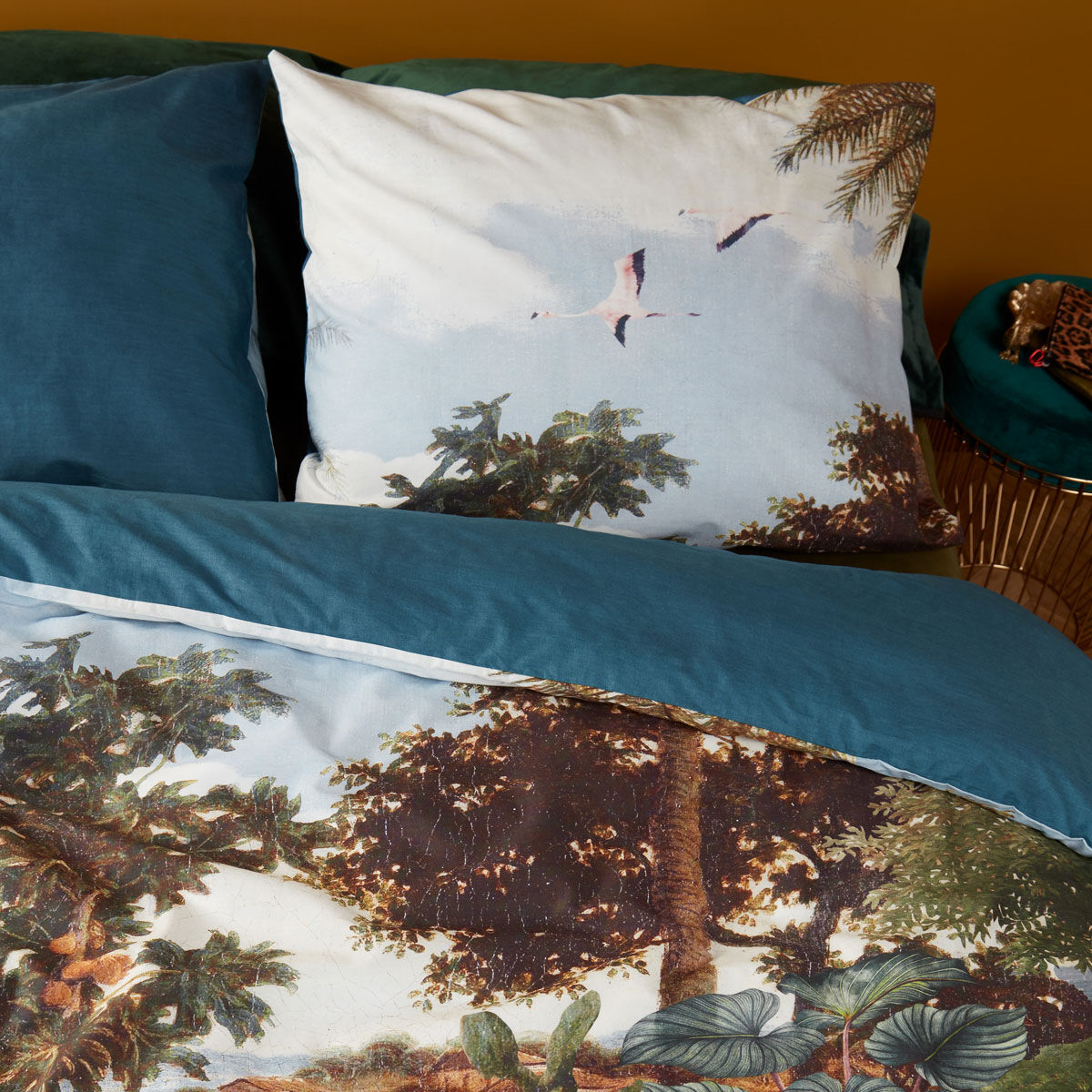Voyage Green Cotton Quilt Cover Set King Price