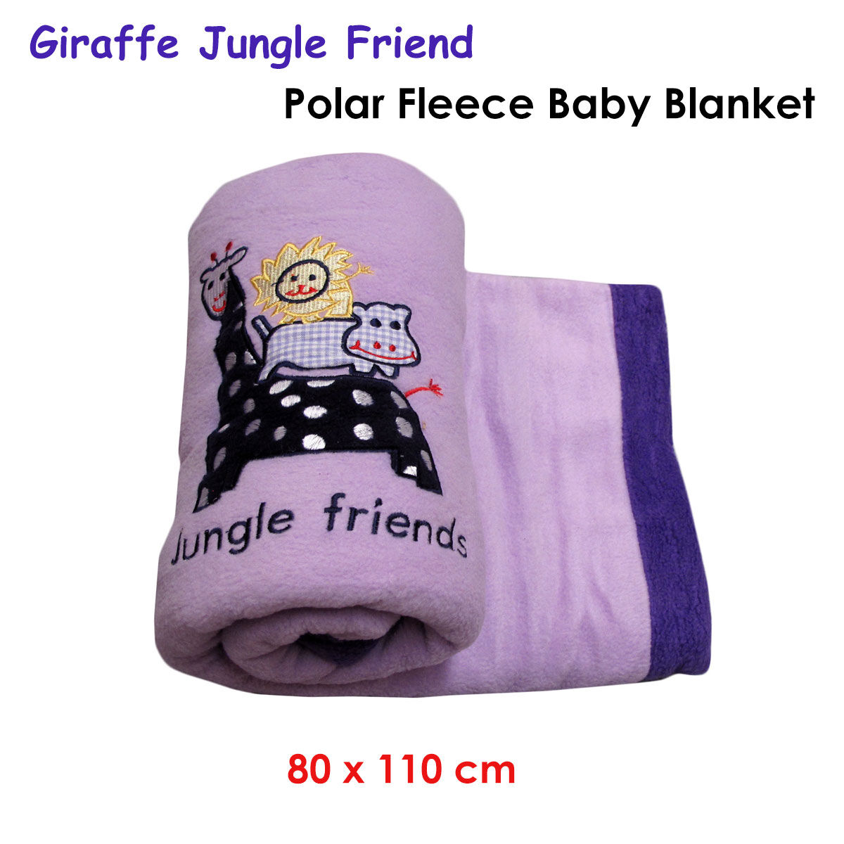 Giraffe Jungle Friend Polar Fleece Baby Blanket 80 x 110 cm Price