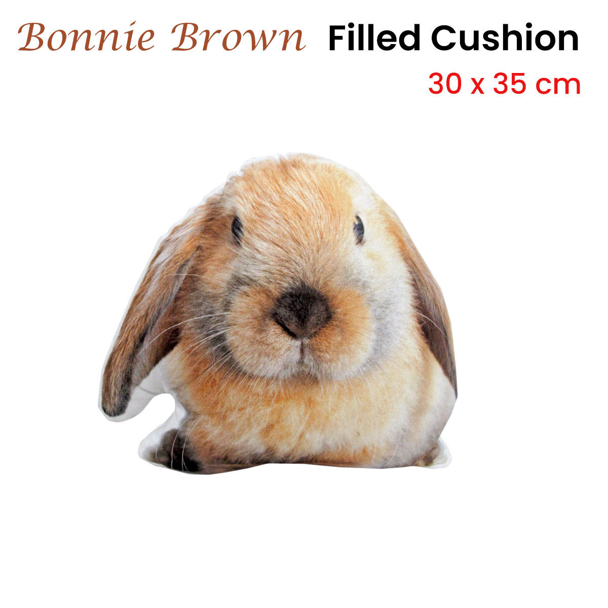 Brown Shaped Filled Cushion 30 x 35 cm Price