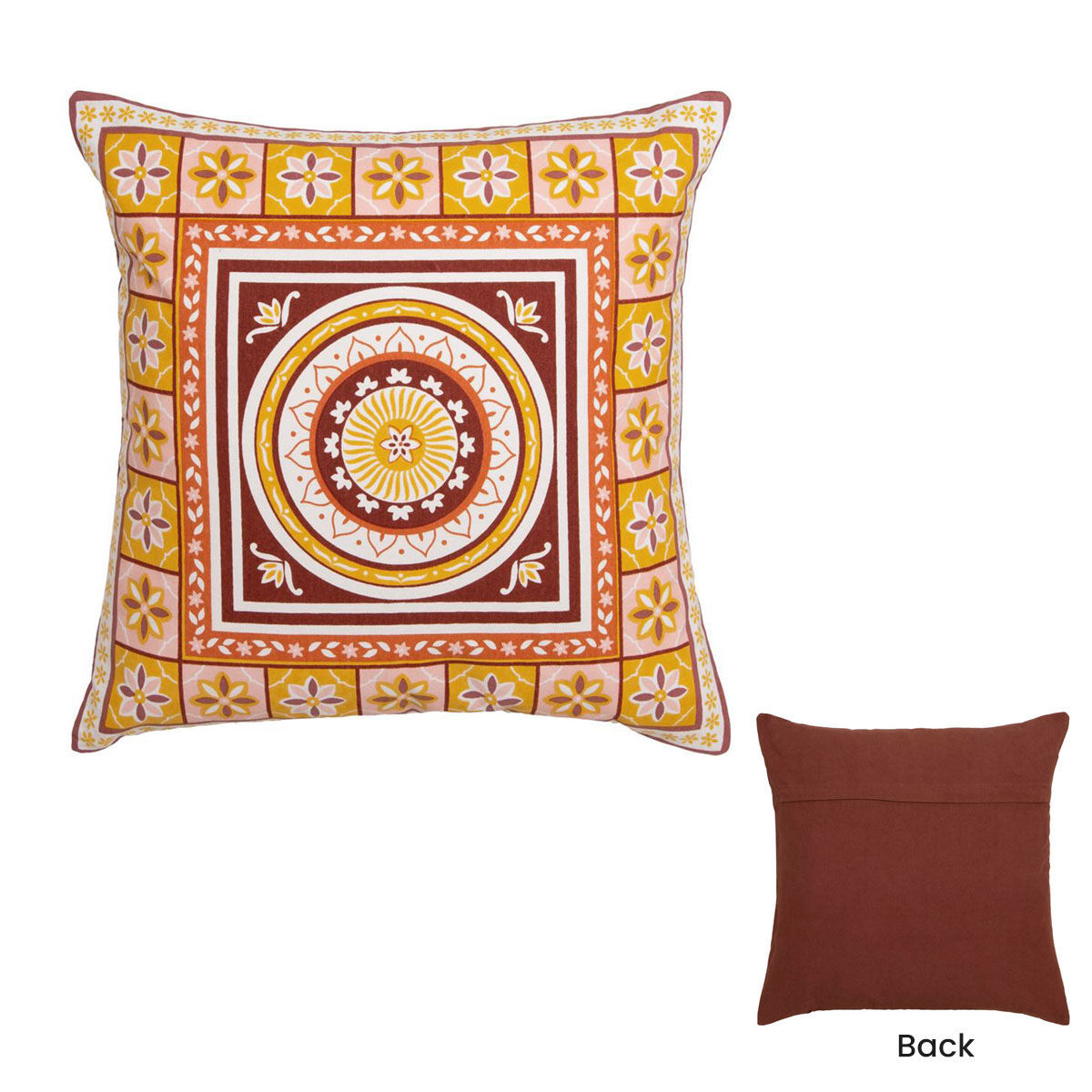 J Elliot Home Kasbah Luxury Filled Cushion 50 x 50cm Pink Price
