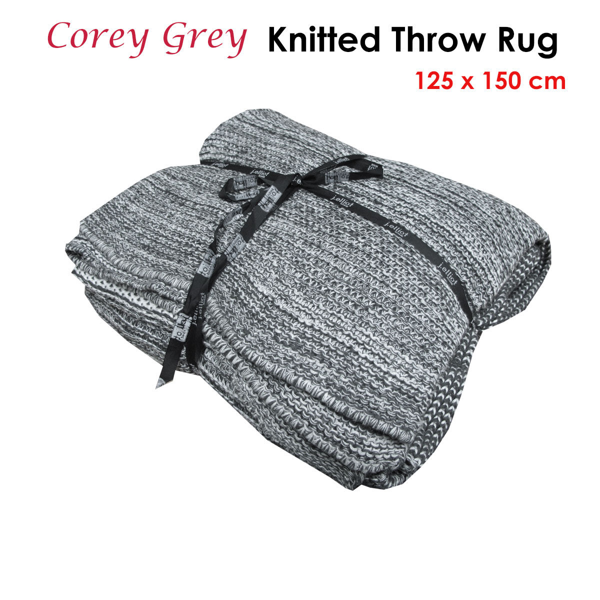 J.Elliot Home Corey Grey Throw Rug Price