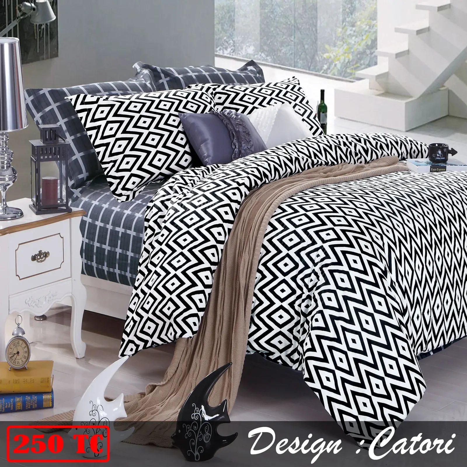 250TC Cotton Quilt Cover Set Catori QUEEN Price