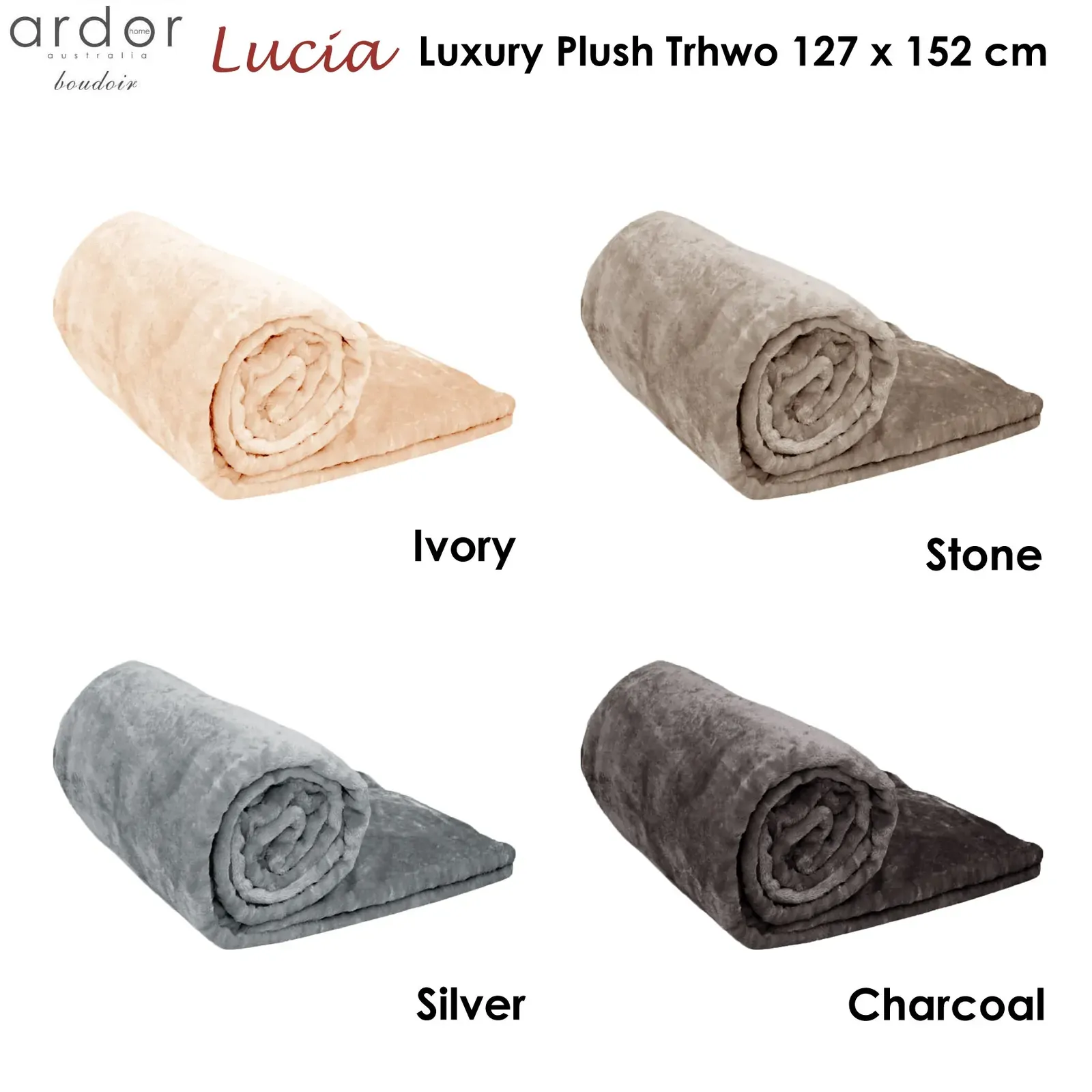 Lucia Luxury Push Throw Charcoal Price
