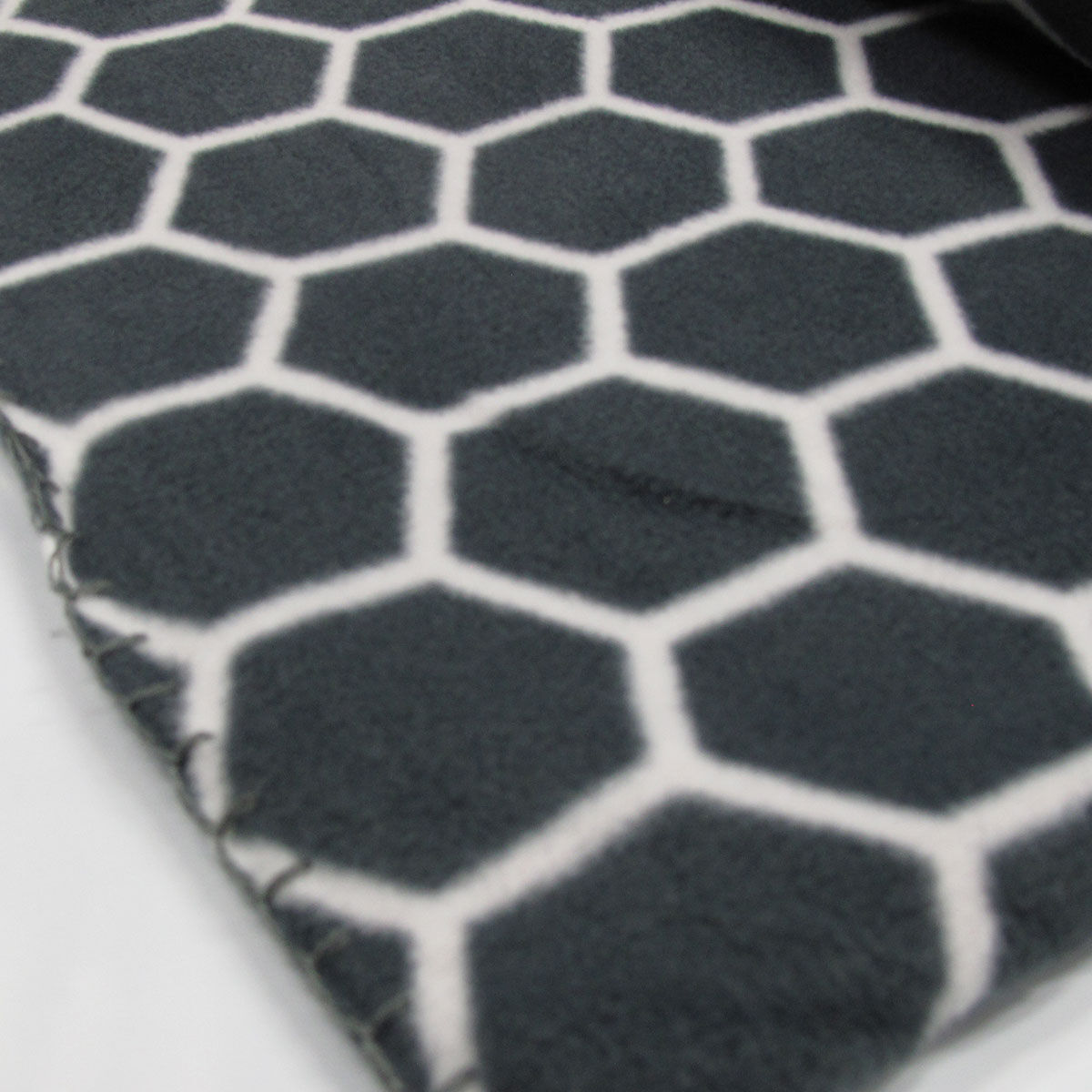 Aerial Printed Fleece Throw Rug 130 x 150 cm Charcoal Honeycomb Price