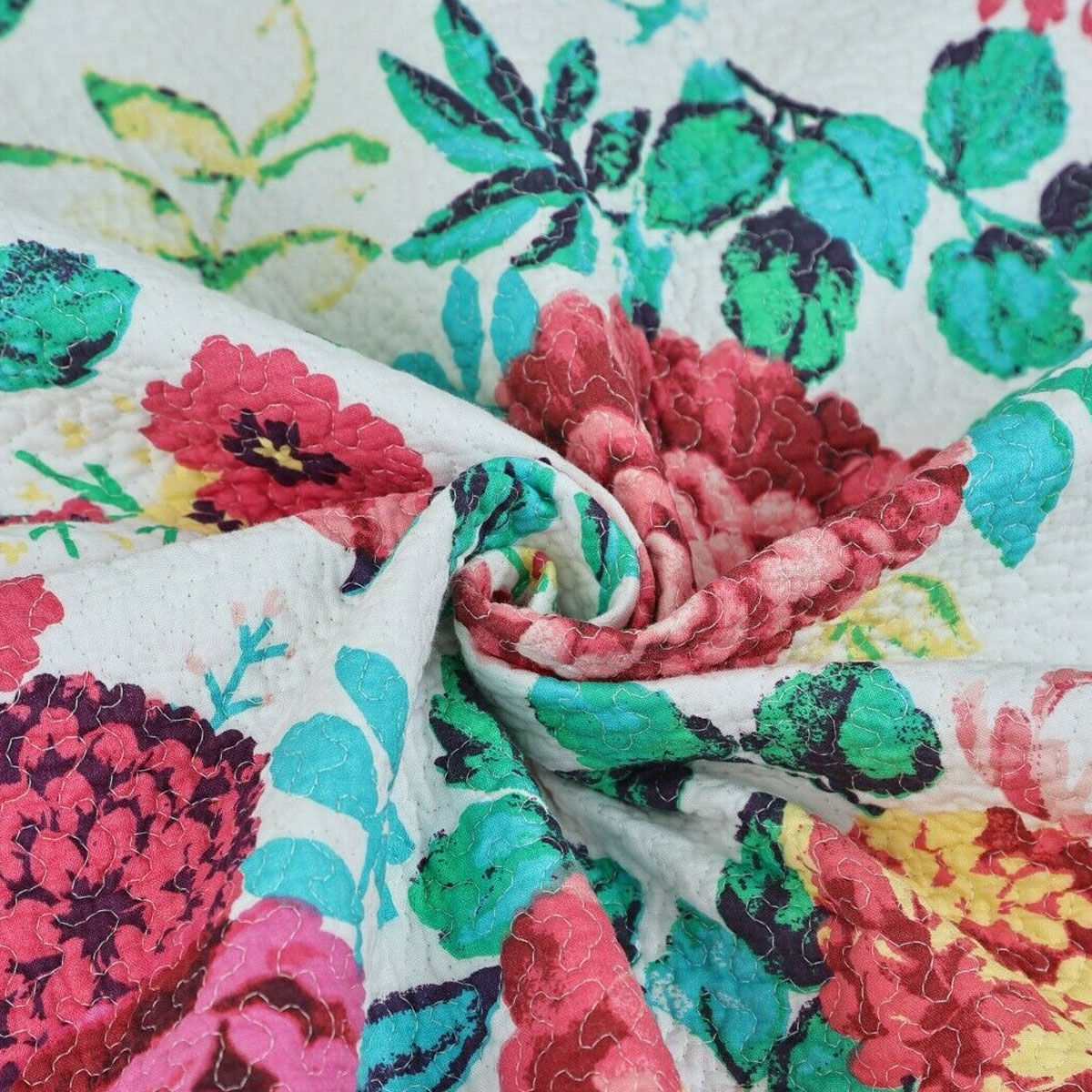 100% Cotton Lightly Quilted Coverlet Set Tongan Queen 230 x 250 cm Price
