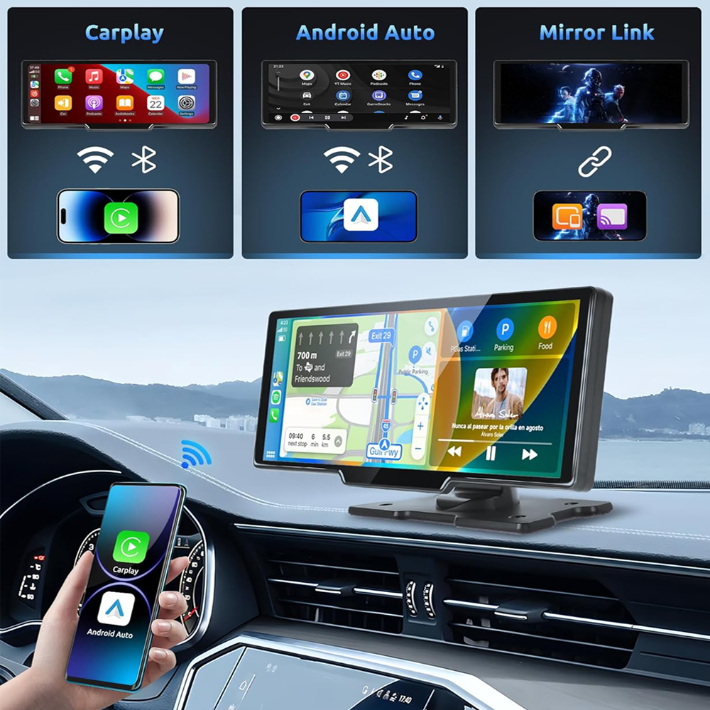 10.26" Wireless Apple Android Carplay Dual Dash Cam Front Rear Camera with 64G Card Price