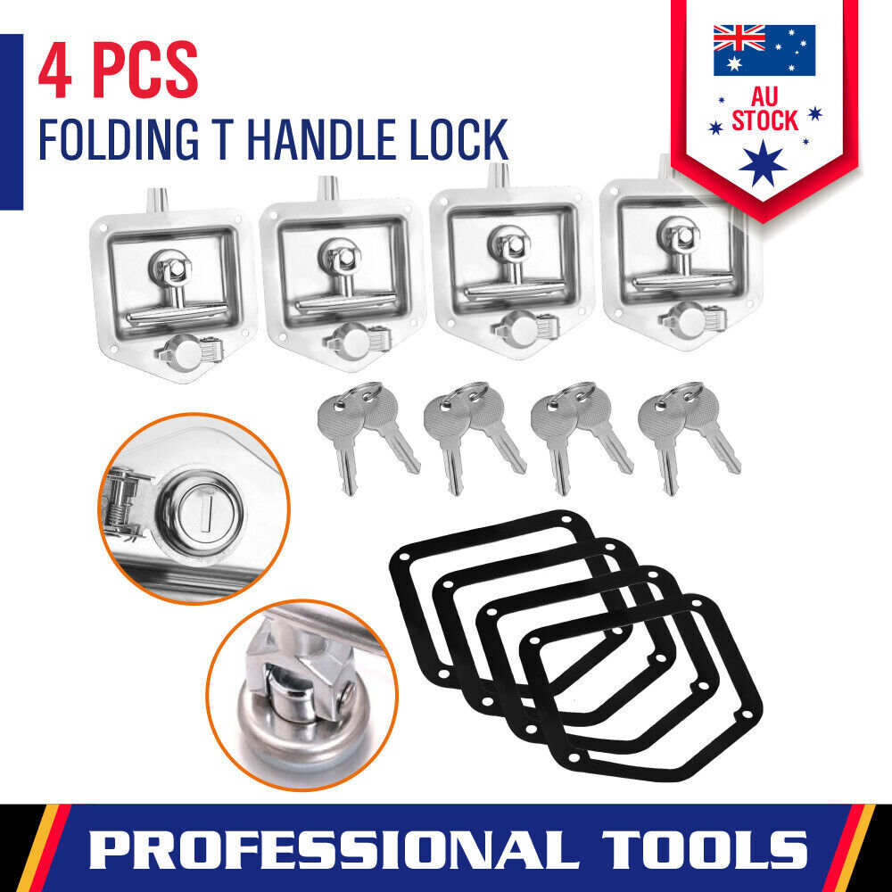 4-Piece T Handle Locks Tool Box With Keys Stainless Steel Trailer Camper Truck Price