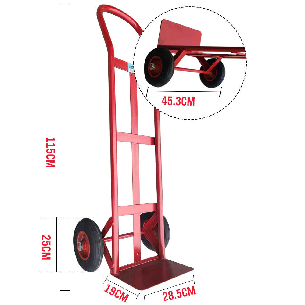 1.15M 200KG Hand Trolley Truck Transport Platform Courier Plate Cart Heavy Duty Price