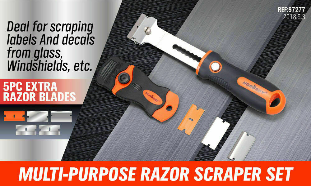 2Pc Putty Knife Set Multi-Purpose Scraper Spare Blades Paint Seal Remover Clean Price