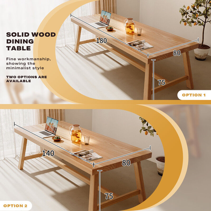 1.8M Solid Wood Dining Table Square Dining Table Dining Table Kitchen Furniture Price