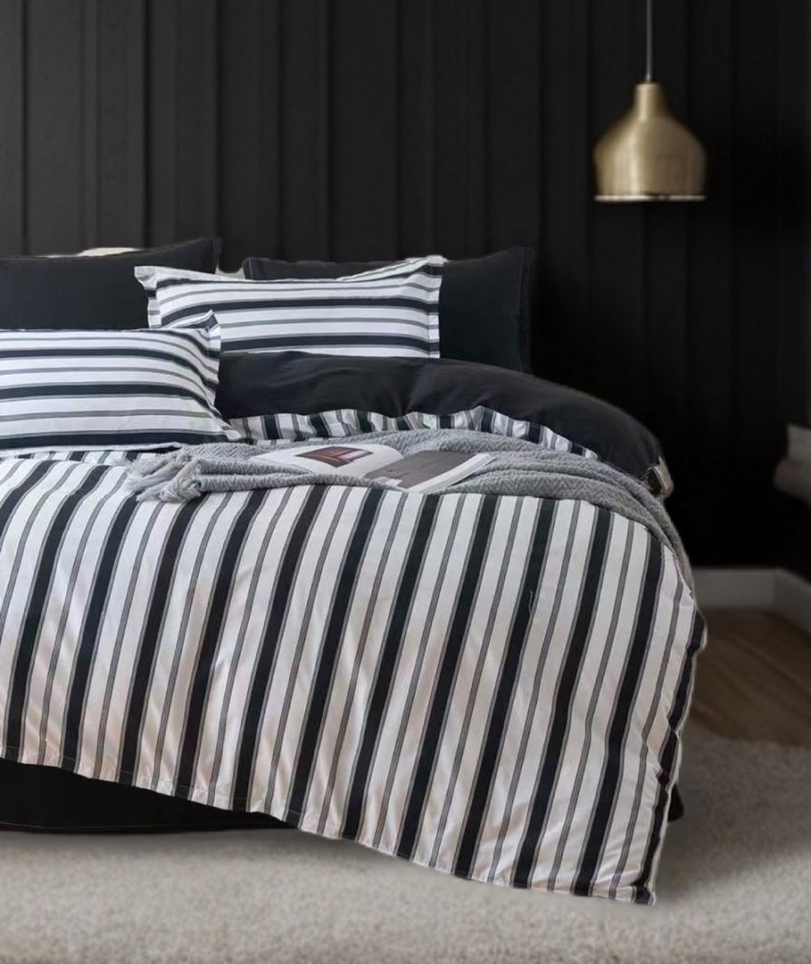 Ascar Striped Quilt Cover Set - King Size Price