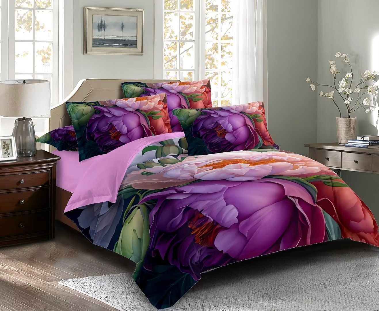 Kaie Floral Quilt Cover Set - King Size Price