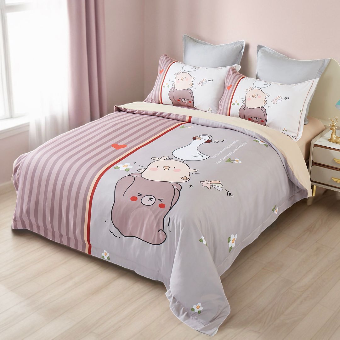 Duck Kids Quilt Cover Set - Single Size Price