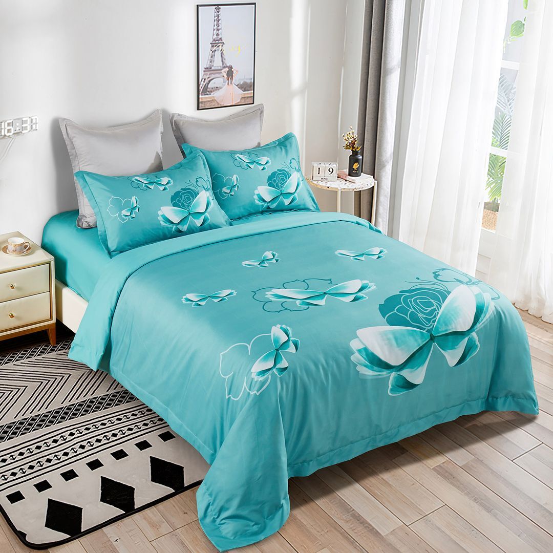 Butterfly Green Quilt Cover Set - Super King Size Price