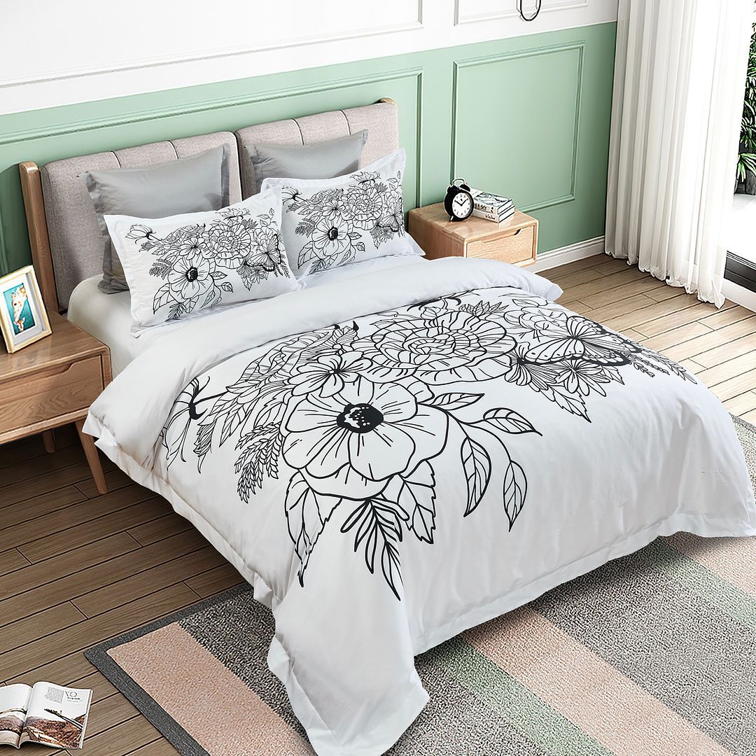 Viene Floral Quilt Cover Set - Super King Size Price