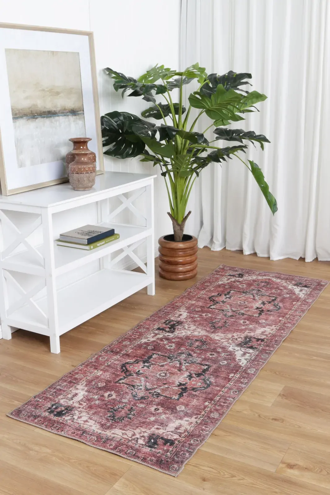 vintage-crown-cezanne-terracotta-distressed-vintage-rug 80X400 Price