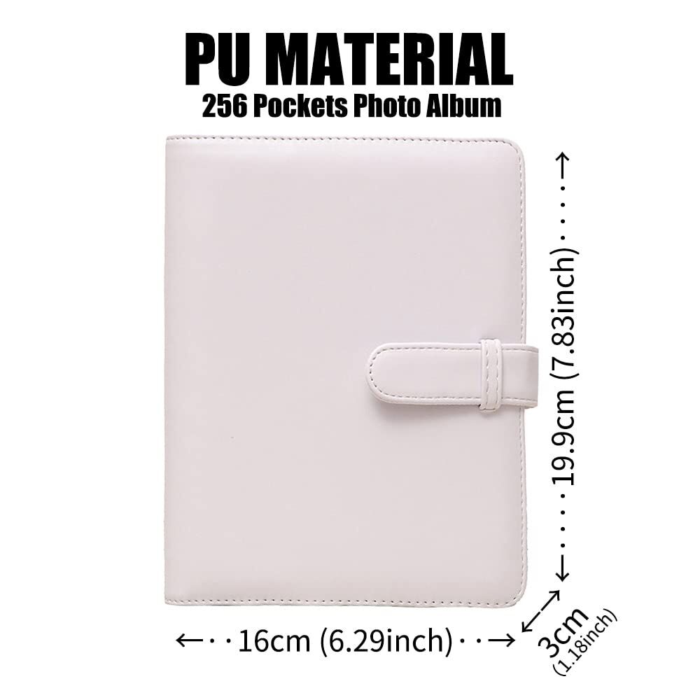 256 Pockets Photo Album for Fujifilm Instax Mini 11 12 9 40 Evo Liplay 8 7+ Instant Camera, Photo Album for Polaroid Kodak HP Zink 2x3" Photo (White) Price