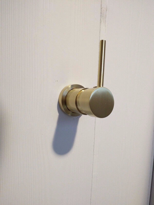 2021 New Brass Burnished Gold round hand held SHOWER HEAD adjust holder mixer Price