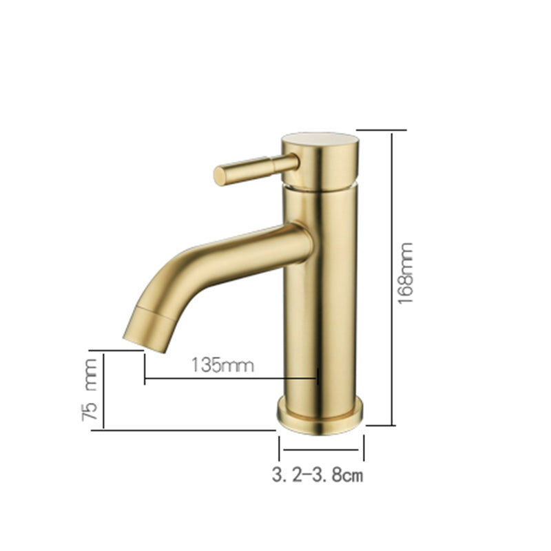 2020 New slim round style basin mount tap low faucet matte black tap mixer spout Price