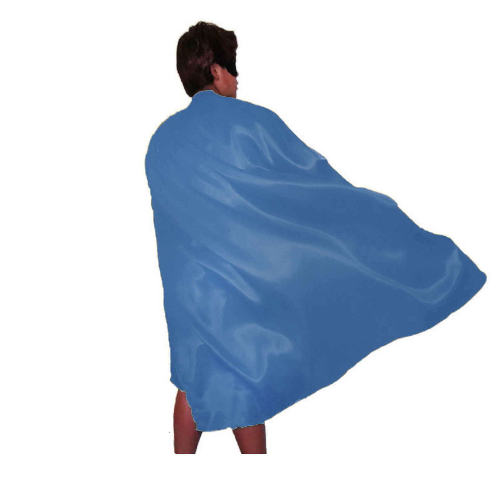 ADULT CAPE Costume Cloak Halloween Fancy Dress Coat Jacket Superhero Book Week - Blue Price