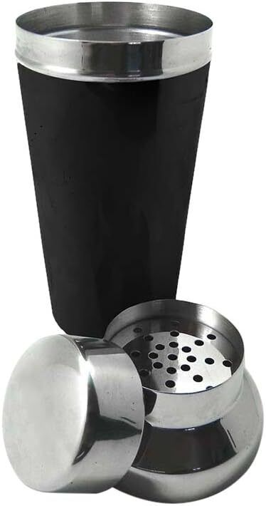 700ml Vin Bouquet Cocktail Shaker Shaker with Strainer in Silver/Black Price