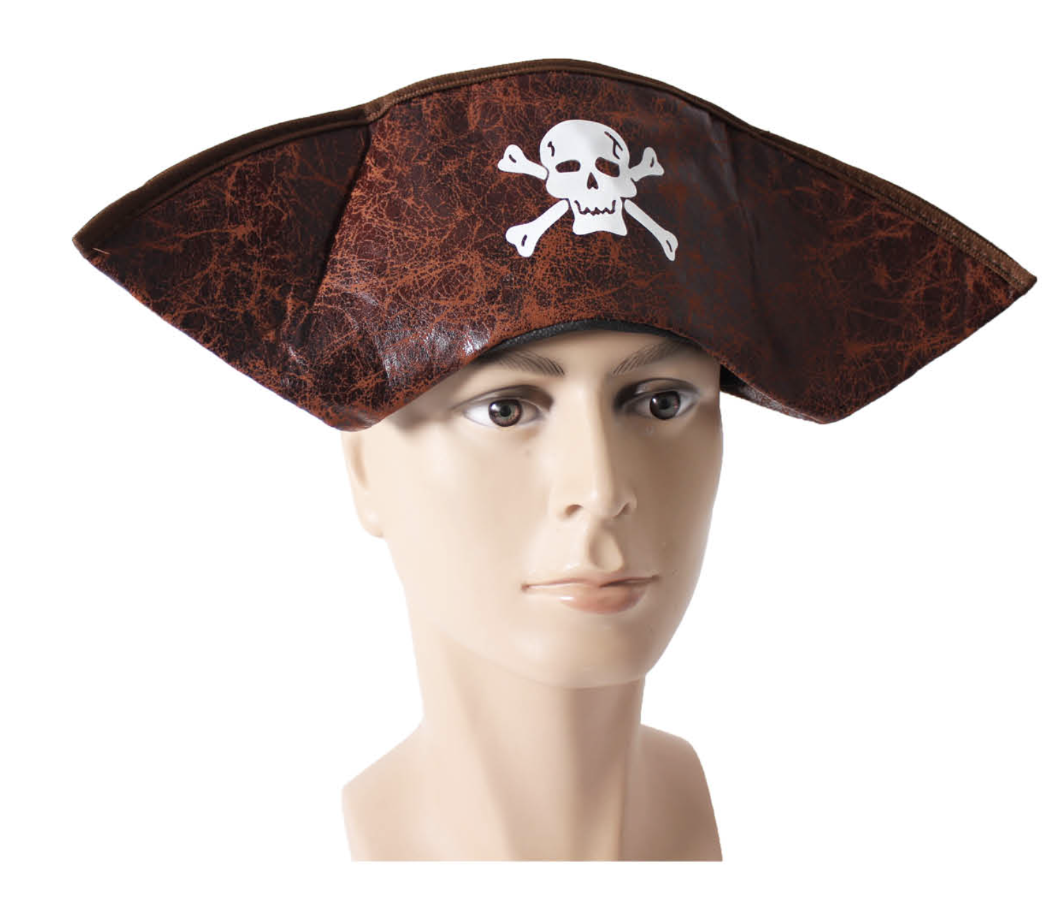 PIRATE HAT Costume Accessory Tricorn Captain Cap Halloween Fancy Dress Carribean Price