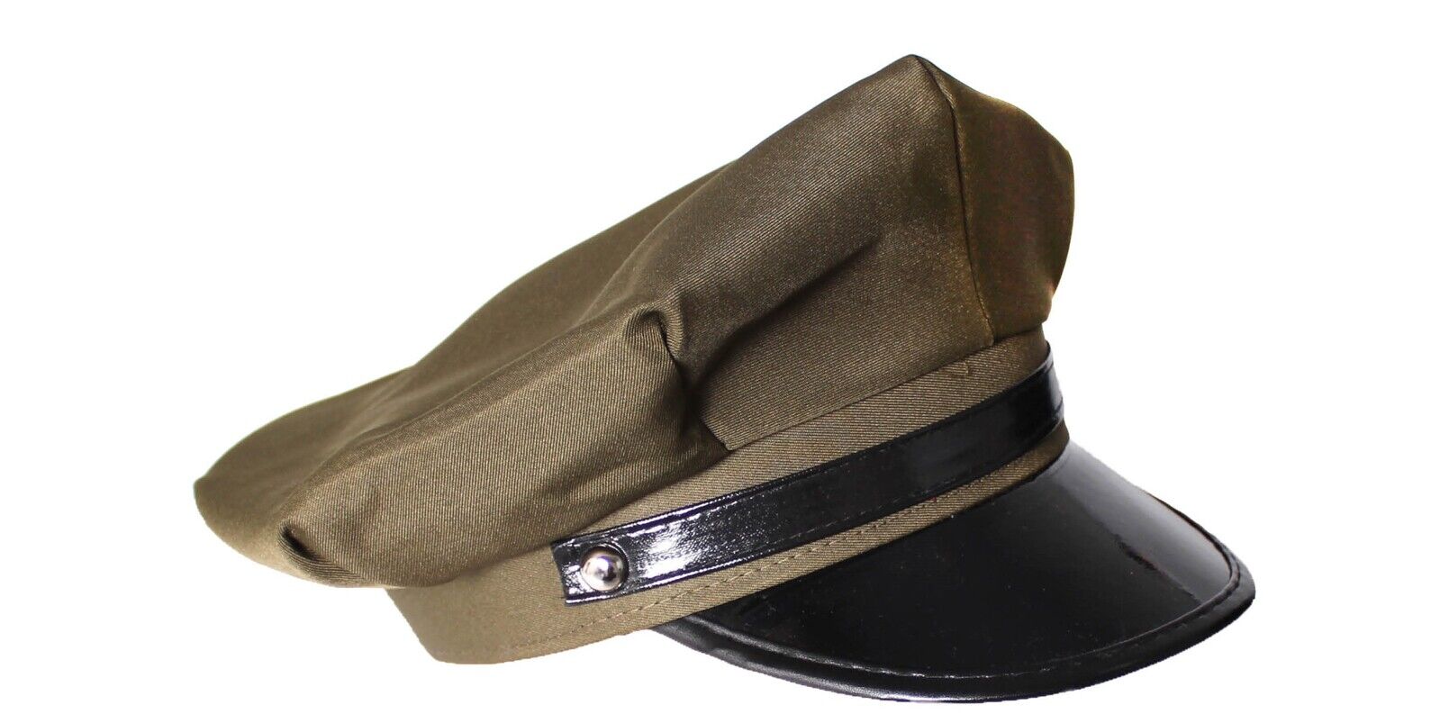 Army General WW2 US Air Corps Officer Crusher Party Costume Hat Cap in Military Green Price