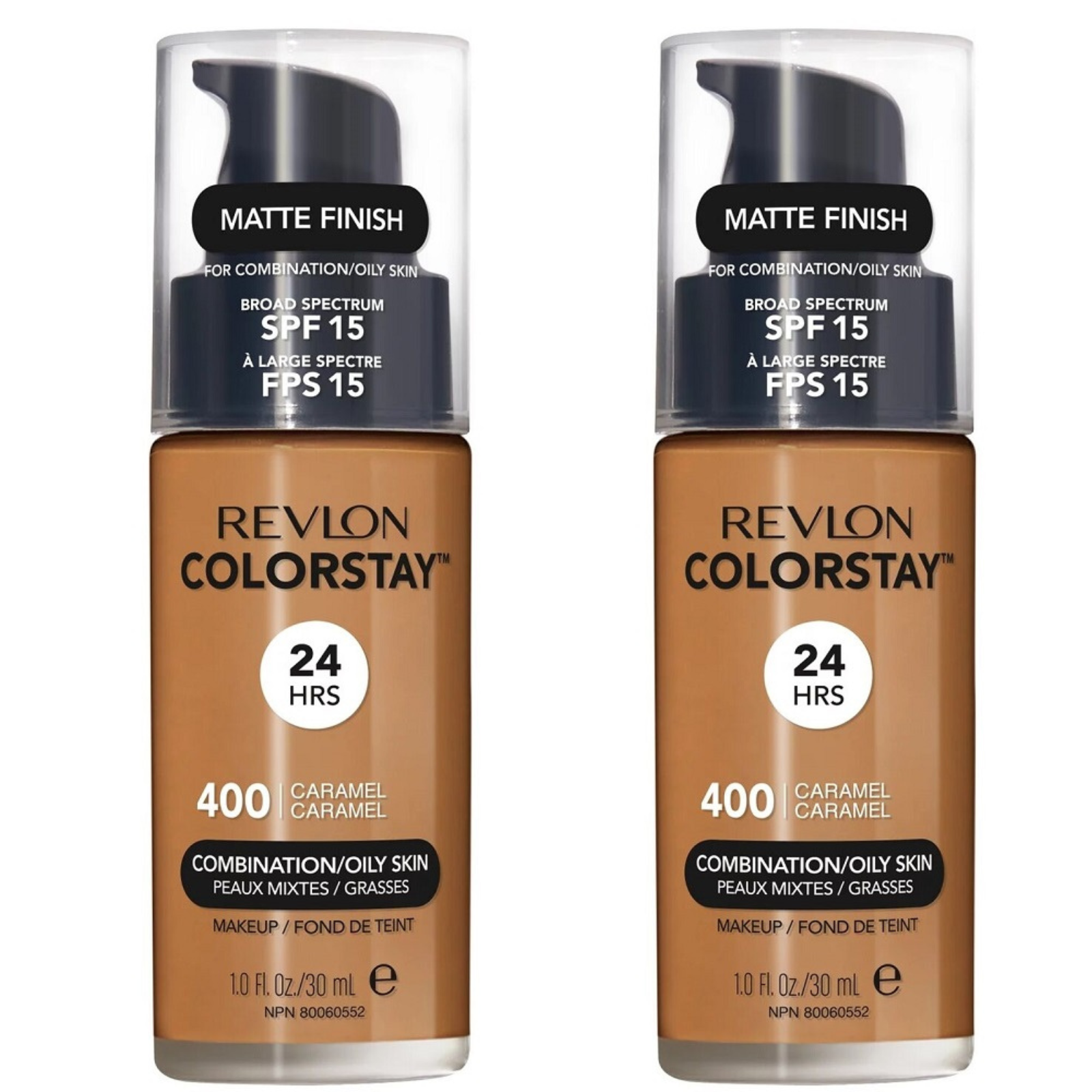 2x Revlon ColorStay Makeup for Combination Oily Skin SPF 15 - Caramel 400 - 30 ml Price
