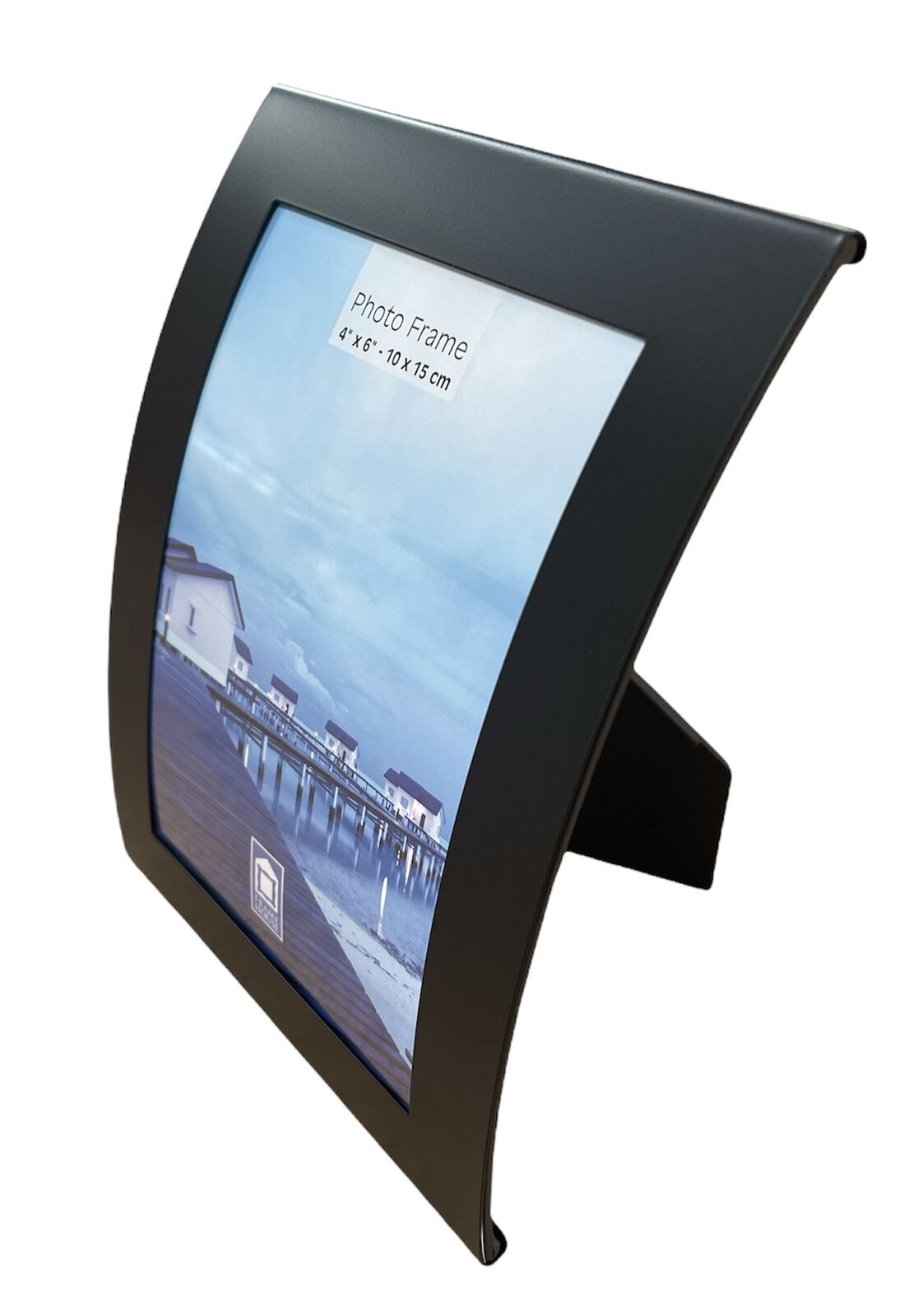 Curve Picture Photo Frame Curved Aluminium Portrait 10cm x 15cm (4"x6") - Black Price